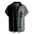 thumbnail image 1 of Camisas De Vestir Para Hombre 5xl Camiseta de manga corta con solapa de bolsillo con hebilla de impresión digital 3D de y ocio para hombre (Grey, M), 1 of 5