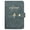 Dark Gray, variant on 1Pc Green Decorative Passport Wallet Cover with Button Flap, Elegant Airplane Pattern Air Ticket Document Clamp for Vacation Cruises