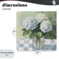 thumbnail image 4 of Stupell Industries Farmhouse Hydrangea Picnic on Checkered Canvas Art, 17 x 17, by Petals Prints Design, 4 of 8