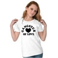 thumbnail image 4 of Cool Funny Gangster of Love Heart Womens Slim Fit Graphic Tee Brisco Brands L, 4 of 5