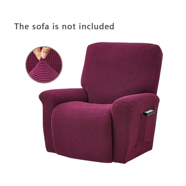 Stretch Recliner Chair Slipcover Elastic Full Coverage Solid Color Sofa Cover Replacement for LAZBOY Navy Blue