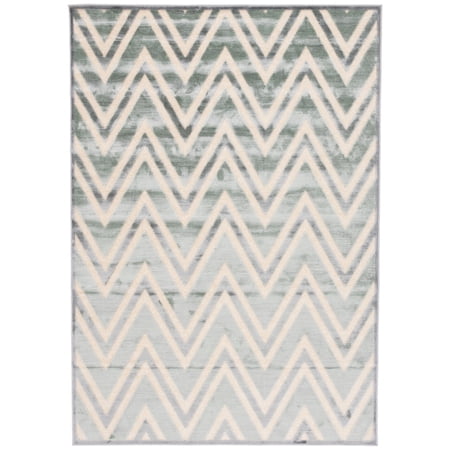 SAFAVIEH Paradise Bernadine Geometric Area Rug, Grey/Sage, 5'3" x 7'6"