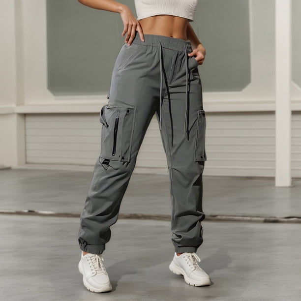 WILLBEST Pantalones Casuales para Mujer, Cómodos, Holgados, Tipo Jogger Cargo, Ropa Urbana Versátil, Ideales para Uso Diario y Entrenamientos. Chica
