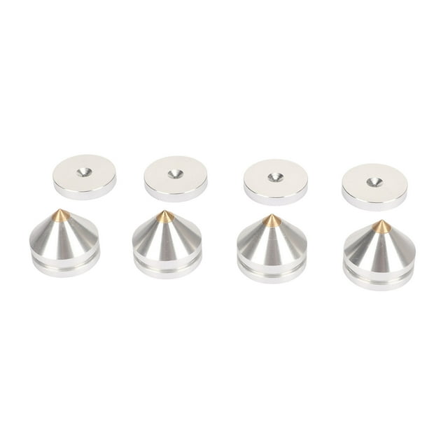 Almohadillas Para Pies De Aislamiento De Altavoz, Aleación De Aluminio, Alta Amortiguación, Absorción De Impacto, Juego De 4 Uds., Alfombrillas Con Pinchos Para Amplificador,