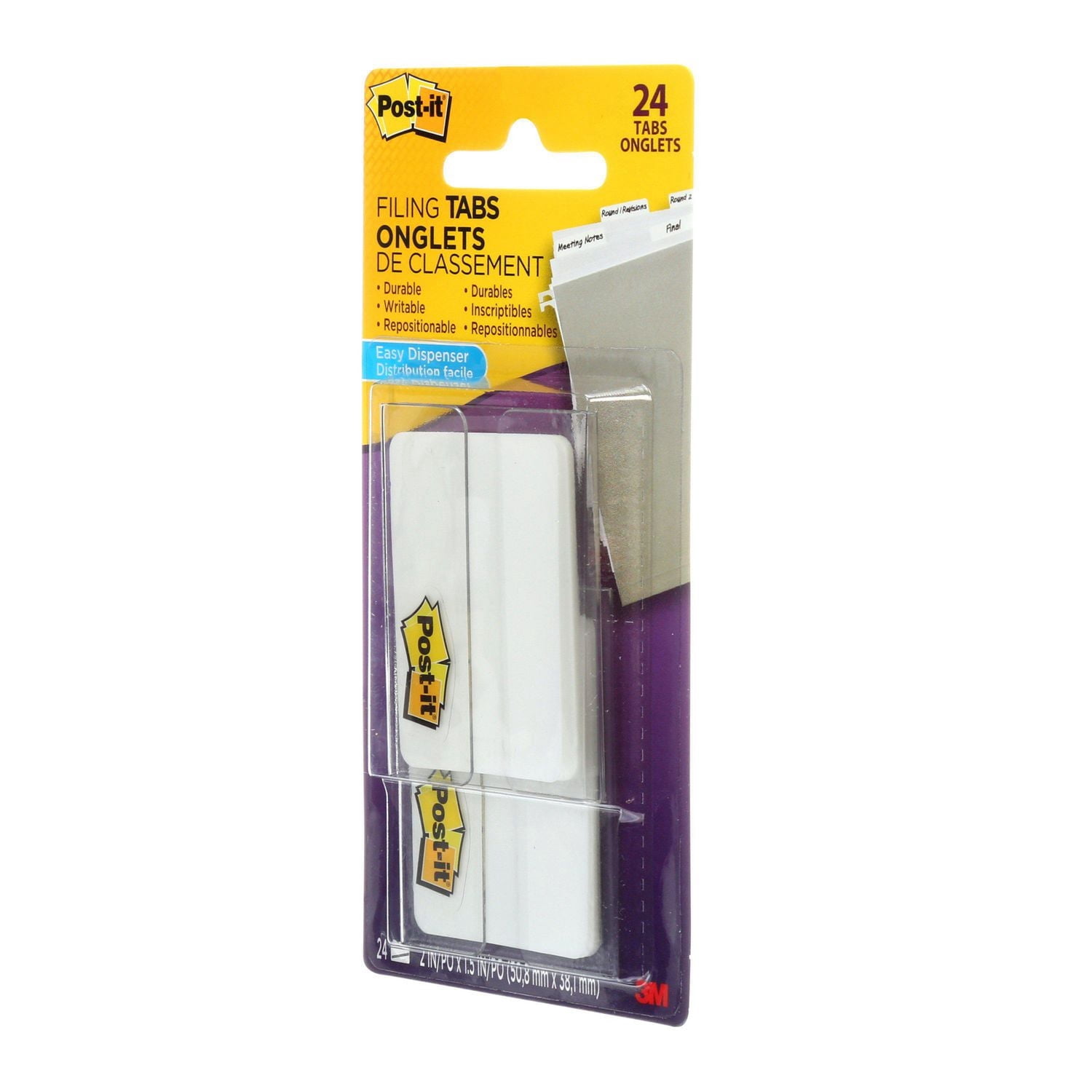 Post-it® Tabs and On-the-Go Dispenser, Solid