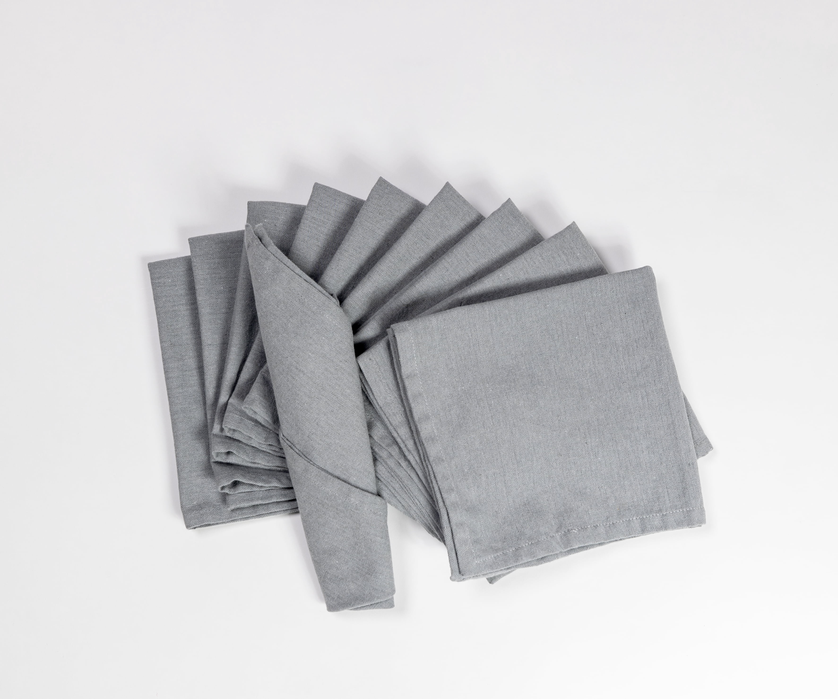 Signature Napkins Style Cotton Poly Cloth Napkin Grey (Set of 10)