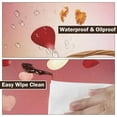thumbnail image 4 of Valentines Day Round Fitted Tablecloth with Elastic Edge,Water-Resistant Wipeable Pink Red Love Heart Rose Floral Petals Table Cover for 44-48" Stretch Table Cloth for Dinner Indoor Outdoor Party, 4 of 6