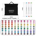 thumbnail image 5 of Shuttle Art 88 Colors Dual Tip Alcohol Based Art Markers, 88 Colors plus 1 Blender Permanent Marker Pens Highlighters with Case Perfect for Illustration Adult Coloring Sketching and Card Making, 5 of 5