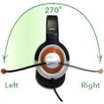thumbnail image 5 of AVID AE-55 Headset with Rotating Microphone, 3.5mm, Orange, 5 of 7