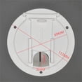 thumbnail image 4 of 2Pcs Rv Power Cord Cover Rv Covered Power Cord Hatch Round Accessory Motorhome Black, 4 of 9