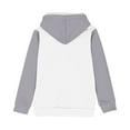 thumbnail image 3 of FAIWAD Girls Hoodies Sweatshirt with Pockets Long Sleeve Color Block Pullover Kids Casual Sport School Clothes 4-14 Years, 3 of 5