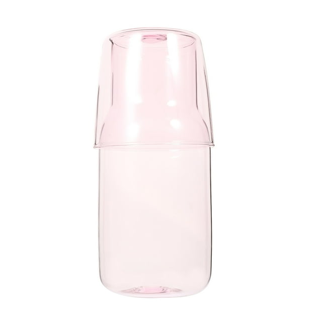 MasteelfCA 1 Set of Household Water Jug Convenient Glass Carafe Bedroom Bedside Carafe Drinking Accessory