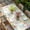 beige, variant on Easter Bunny Table Cloths for 4 Foot Rectangle Tables, Eucalyptus Leaves Spring Easter Eggs Country Patio Waterproof Elastic Fitted Tablecloths, Washable Rectangular Table Cover for Camping