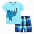 thumbnail image 5 of HCNTES Toddler Boys Clothing Sets Short Sleeve Tee and Shorts Set Summer Outfits Set Cotton Summer Outfits, 5 of 8