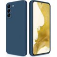 thumbnail image 1 of WWS-Case Compatible with Samsung Galaxy S22 Plus, Silky-Soft Touch Full-Body Protective Phone Silicone Case, Shockproof Cover with Microfiber Lining, Blue, 1 of 4
