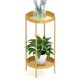 thumbnail image 1 of Soporte para plantas interior exterior organizador macetas metal estante almacenamiento 2 niveles hogar jardín patio baño oficina sala, 1 of 7
