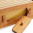 thumbnail image 2 of Medium Super Brood Box with Window, 100% Beeswax Coated Beehive Kit with 10 Wooden Frames and Waxed Foundations for Langstroth Beekeeping, 2 of 7