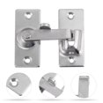 thumbnail image 3 of 1 Set Stainless Steel Flat Door Lock Buckle Simple Sliding Door Latch Bolt, 3 of 9