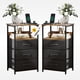 thumbnail image 1 of Juego de 2 Buros FurnitureR con Luces LED y 3 Cajones Negro, 1 of 9