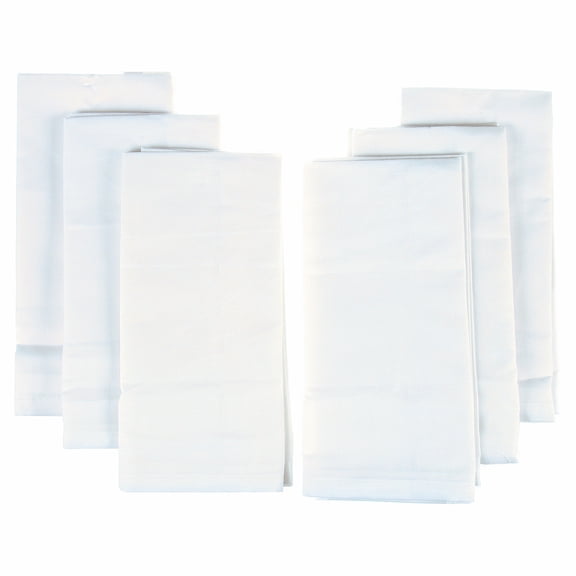 Mainstays Solid Fabric Napkin, Arctic White, Set of 12