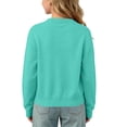thumbnail image 2 of FAIWAD Girls School Uniform Knit Cardigan Kids Unisex Classic Solid Color Long Sleeve Button Down Sweater Cardigan, 2 of 9