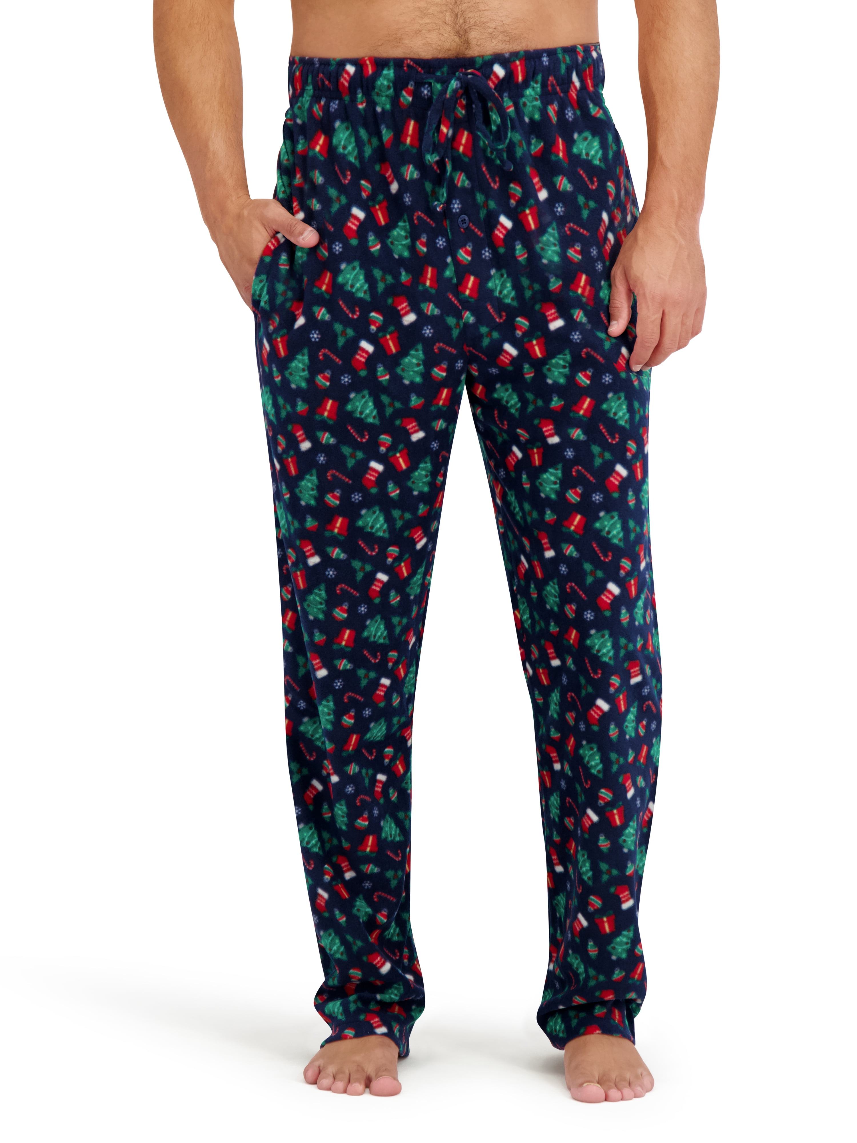 Hanes Men's Cozy Microfleece Pajama Sleep Pants, 2-Pack, Sizes S-2XL