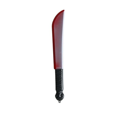 

hoksml Halloween Simulation Bloody Sharp Knife Plastic Chopper Prop Toy Festival Clearance Gifts