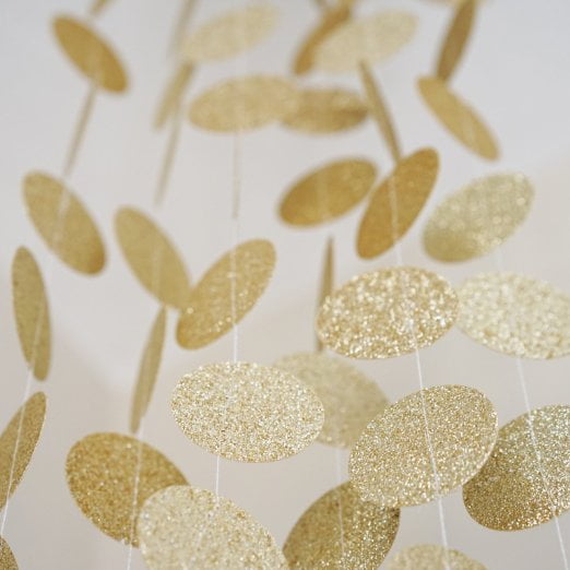 gold paper garland