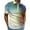 Green, variant on FUZHIQ Men's Quarter Zip Polo Shirts Short Sleeve Gradient Dot Print Casual Golf Polo Breathable Quick Dry Athletic Sports Daily Wear Fashion Tops,L