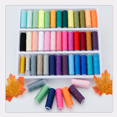 thumbnail image 5 of Household 402 Polyester Thread Hand Stitching Small Thread Roll Sewing Clothing Kit Hand Withdrawal 39 Color Sewing Thread Set, 5 of 5