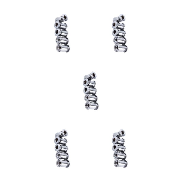 Advancent Pernos de bicicleta de 5 piezas, de cadena resistente al desgaste de acero liso profesional, componentes de ciclismo, equipo Type5 NO5