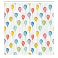thumbnail image 3 of Ambesonne Cartoon Shower Curtain, Colorful Festive Balloons, 69"Wx75"L, Multicolor, 3 of 5