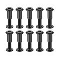 thumbnail image 5 of Uxcell M6x 0.79'' Hex Socket Screw Post Carbon Steel Black 10 Sets, 5 of 5