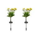 thumbnail image 2 of 2 Pack Solar-Powered LED Floral Floor Lamps, 24in Weatherproof Outdoor/Indoor Decor with 600mAh Battery & Solar Panel for Garden, Patio, Christmas Party, Holiday Decoration, 2 of 6