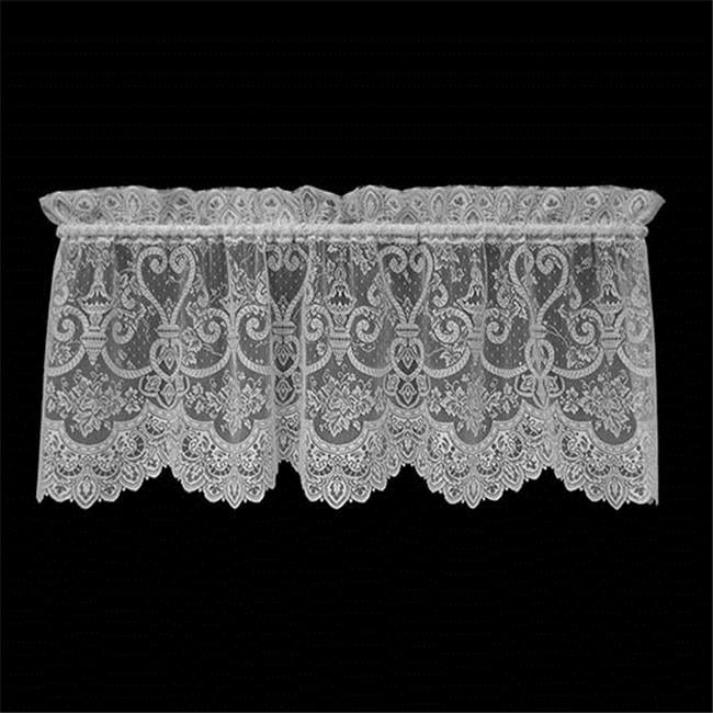 Heritage Lace ENGLISH IVY White VALANCE 60" X 22" New Product Delicate LOVELY 