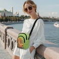 thumbnail image 2 of Xixirimido Green Capybara Sunflower Pattern Small Crossbody Purses Bags for Women Men Travel, Chest Sling Bag Women Casual Cross Body Bag Sling Backpack, 2 of 7