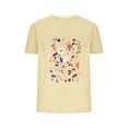 thumbnail image 1 of Camisetas de Verano de Mujer Pequeña Flor Impresa Cuello Redondo Manga Corta Superior, Verano Superior de las Mujeres, 1 of 4