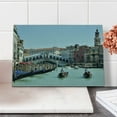 thumbnail image 2 of Italy Cutting Board, Famous Landscape of Venice Gondolas and Architecture Europe Tourism Canal Photo, Decorative Tempered Glass Cutting and Serving Board, Small Size, Multicolor, by Ambesonne, 2 of 5