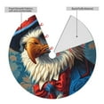 thumbnail image 2 of Yiaed Surreal Bald Eagle Gentleman Print Christmas Tree Skirt , Tree SkirtsTree Mat for Christmas Winter Holiday Indoor Decorations-36", 2 of 7