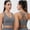 Gray, variant on High Impact Sports Bras for Women High Support Strappy Cross Back Sport Bra with Padded Cup Seamless Wireless Gym Workout Crop Top Yoga Bras Gray XXL