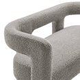 thumbnail image 6 of Loveseat Sofa Couch, Light Grey Gray, Fabric, Living Kitchen Cafe Bistro Hospitality Restaurant, Modern Contemporary HB34868, 6 of 9