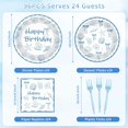 thumbnail image 2 of Princess Birthday Party Decorations, 96 Pcs Four Ever a Princess Plates and Napkins Forks Tableware Set, Girls 4th Birthday Party Supplies Disposable Plates Set for 24, 2 of 7