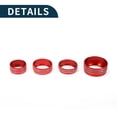 thumbnail image 5 of AC Media Tune Gear Shift Knob Cover Interior Trim for Chrysler Pacifica 14-23 Aluminum Alloy Red 5pcs, 5 of 6