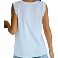 thumbnail image 4 of Sherrylily Summer Women Sleeveless Tank Top Loose Fit Casual Crew Neck T Shirts, 4 of 5