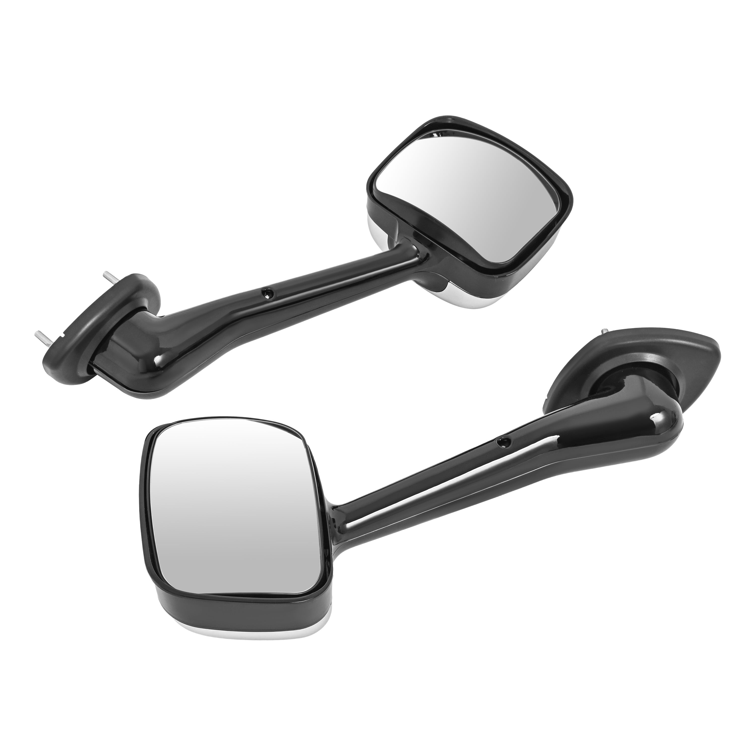 KOJEM Pair Hood Mirror Compatible with 2008-2017 Freightliner Cascadia Pair Hood Mirrors Cap Cover Trucks Pickup Manual Hood Mirror Driver Left and Passenger Side Pair