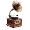 thumbnail image 1 of Sistema estéreo con tocadiscos Phonograph Gramophone, reproductor de CD, 1 of 5