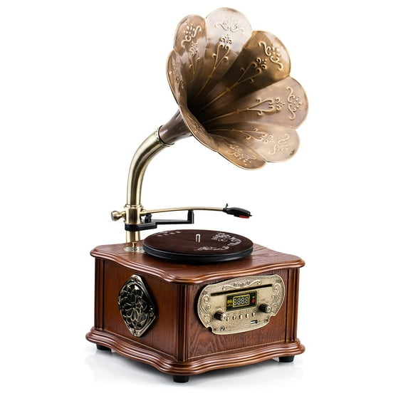 Sistema estéreo con tocadiscos Phonograph Gramophone, reproductor de CD