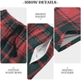 thumbnail image 6 of GZHJMY Buffalo Plaid Pajama Pants Short for Men, Lounge Pants Lightweight Men Pajama Bottoms with Drawstring Pockets, Christmas New Year Birthday Gifts, XX-Large, 6 of 7