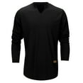 thumbnail image 2 of Men's Summer Cool Long Sleeve V Neck T Shirt - Strip Loose, Great Quality, Polyester, Sizes S - XXXL, 2 of 6