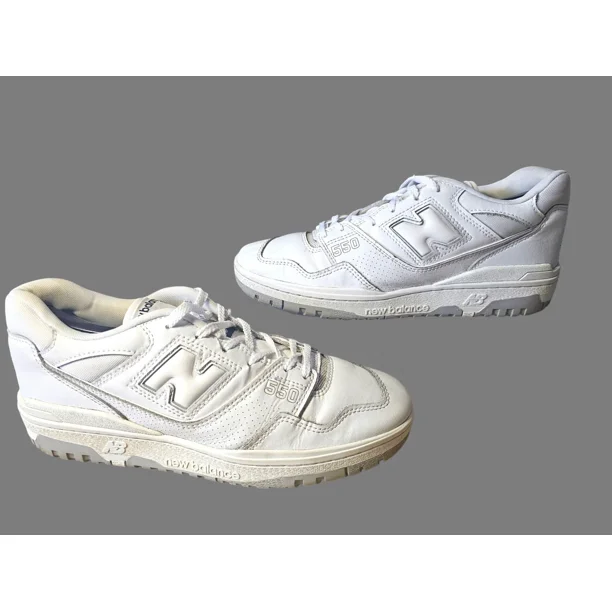 New Balance 550 (White, Grey, Silver) BB550PB1 Mens Sz 9.5